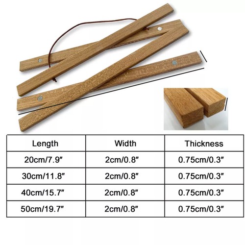 21/31/41/51CM Magnetic Wood Photo Picture Frame Poster Print Art Wooden Hanger - Picture 2 of 35