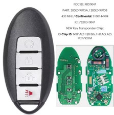 Keyless Remote For Nissan Oem Titan 2022 Fcc Kr5txn7 Car Starter Smart Key Fob