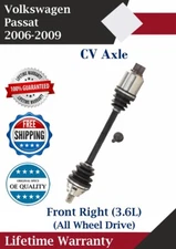 New OE Front Right CV Axle For 2006-2009 Volkswagen Passat 4X4 Lifetime Warranty