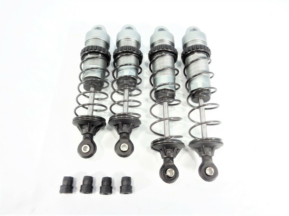 Losi Tenacity TT DB Pro Front Rear Silver Aluminum Shock Set w