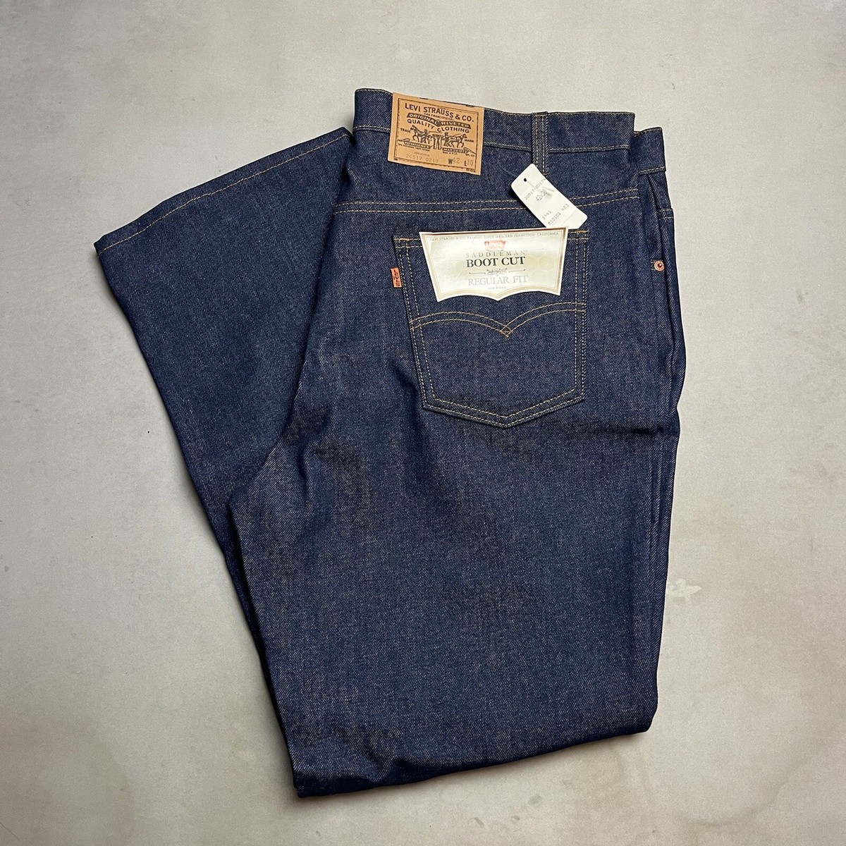 Vintage Levi's Saddleman 20517 0217 42x30 Men's Boot Cut Jeans