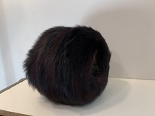 Vintage Mink Fur Hand Warmer Muff 12  With Original Box Very Clean 1950s-60s