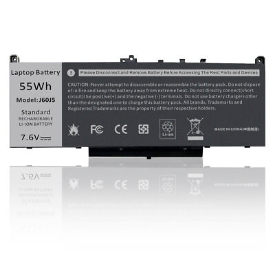 J60J5 Replacement Laptop Battery For Dell Latitude E7270 E7470 - 55Wh, 7.6V, 4-Cell 12 thumbnail image