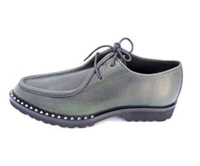 DSQUARED2 Mens Worlds End Lace Up Oxford Verde, 42 EU/9 M US Made in ITALY $795