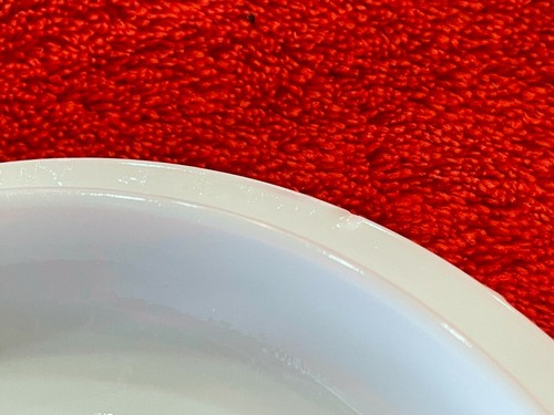 Butter Trinket Grease Dish Covered Round White Milk Glass - Picture 6 of 8