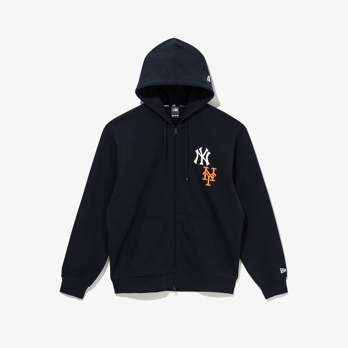 パーカー・フーディ NEW ERA MLB SUBWAY SERIES ZIP UP HOODIE 5FT221 New Era MLB New York Subway Series hooded Zip-Up, Evening