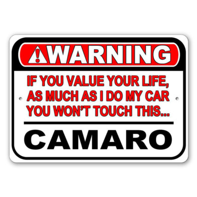 Value Your Life Warning Car Sign