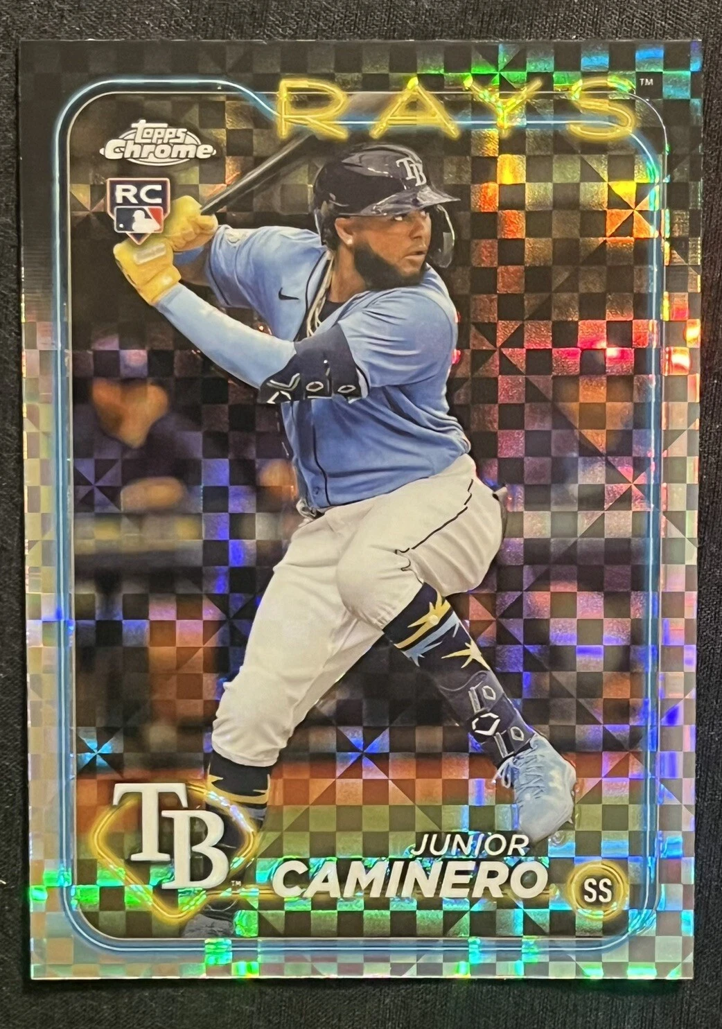 2024 Topps Chrome - X-Fractor #213 Junior Caminero (RC)