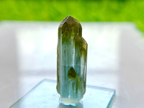 Premium Natural Indicolite Tourmaline Crystal 2.4 Grams 25x9x7mm - Picture 3 of 5