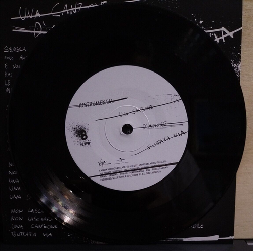 VASCO ROSSI UNA CANZONE D'AMORE BUTTATA VIA -INSTRUMENTAL - 45GIRI LIMITED 1538 - Imagen 9 de 11