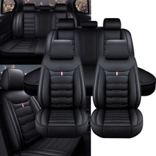 For Toyota Camry Car Seat Cover Full Set Leather 5-Seats Front Rear Protectors