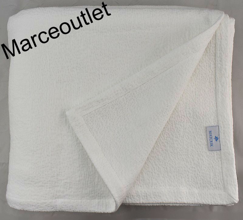 Matouk Pacific 100 Cotton KING Coverlet White 728455948967 eBay
