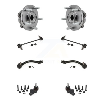 Front Bearing Lower Ball Joint Outer Tie Rod & Link Kit (8Pc) For 17-19 Kia Soul