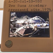 Paolo Soleri: Two Suns Arcology. Arizona  Arcosanti Architecture 35mm Slide 102