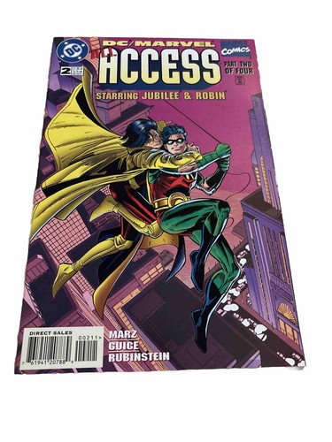 DC ACCESS #2 FIRST PRINT DC /MARVEL COMICS (1997) JUBILEE ROBIN NM (box38) - Picture 2 of 3