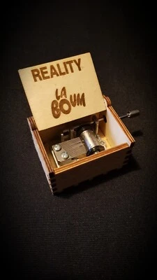 Boîte à musique en bois La Boum Reality Richard Sanderson - Personnalisable - Photo 1/3
