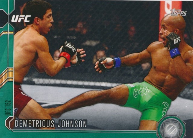 #171 DEMETRIOUS JOHNSON 2015 Topps UFC Chronicles GREEN ...