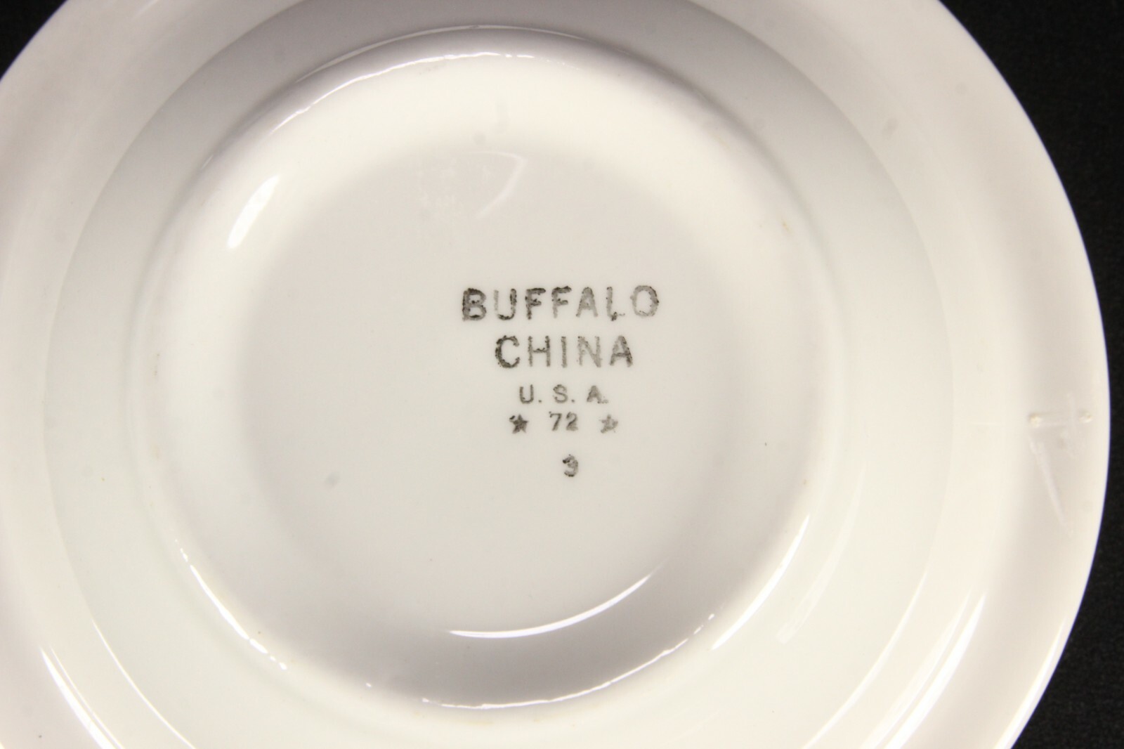 2 Buffalo Restaurant China Oatmeal Bowls Oakbrooke Pattern Green Atomic Stars