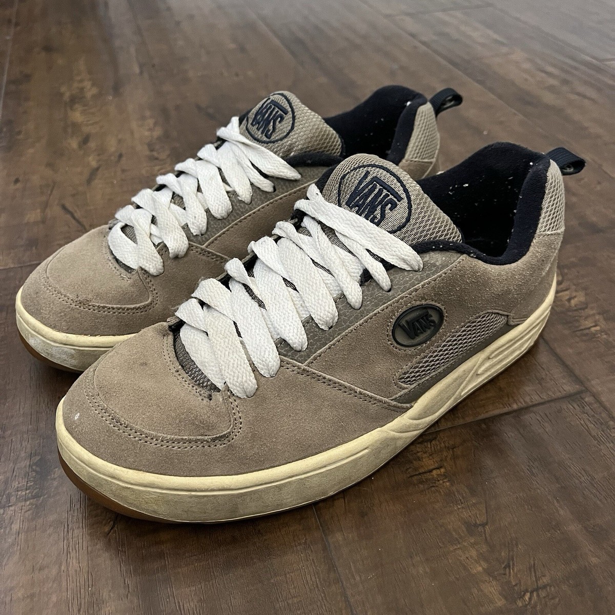 Vintage 90s Vans Shoes Fat Tongue Chunky Mens 8.5 Skateboard Y2K