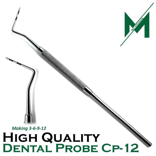 Perio CP-12 Probes 3-6-9-12m Single End Dental Diagnostic Examination Probe 5Pcs - Picture 3 of 6