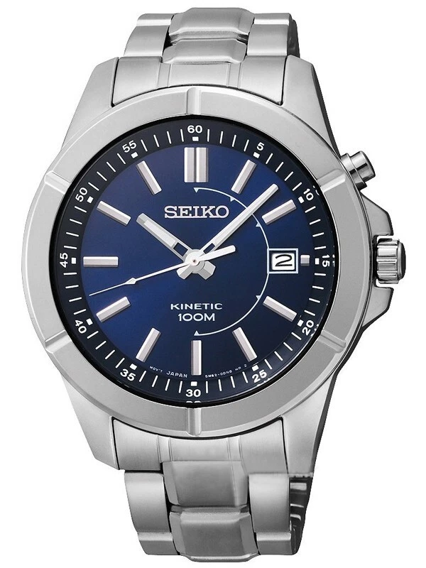 Seiko kinetic black best sale dial