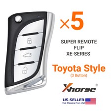 5x Xhorse Super Flip Remote Key For Toyota Lexus Style Xelex0en 3b Super Chip