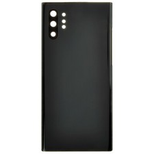 Back Glass with Camera Lens for Samsung Galaxy Note 10 Black Aftermarket