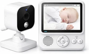 Monitor De Bebe Con Pantalla 2.8 Pulgadas Y Sensor De Temperatura Lujo