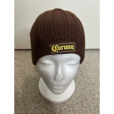 Corona Extra Beer Brown Knit Beanie Hat Cap Winter Headwear