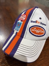 Vintage 2005 Jason Leffler # 11 FedEx Express Nascar Hat Pit Cap Joe Gibbs RARE