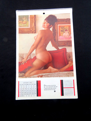 PLAYBOY 12-Month CALENDAR 1966 VG+