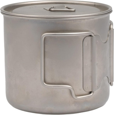 Titanium Space Saver Camping Mug with Lid, 550 Ml