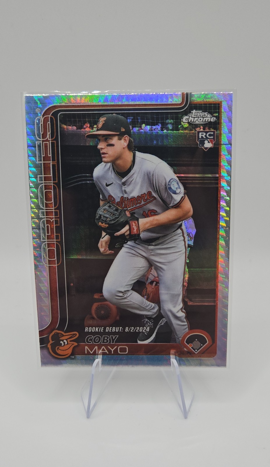 Coby Mayo | 2025 Topps Chrome Update | Prism Refractor Rookie Debut | #USC94