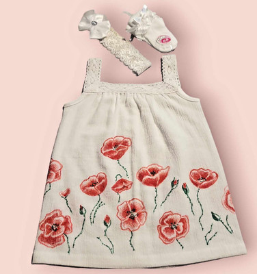 Baby Kleid Gr. 50 56 Geschenkset Geburt Taufkleid Partykleid Geburtstag weiß