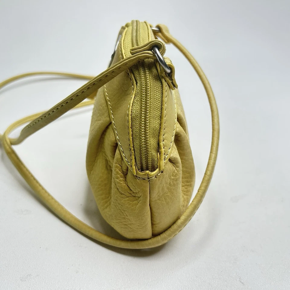 FOSSIL Maddox Small Leather Yellow Crossbody - Image 4 of 4