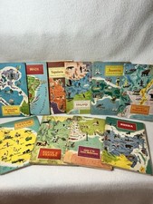 Vintage Travel American Geographical Society Around the World Guide Books 1960  s