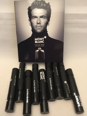 12 -Mont Blanc LEGEND Eau De Toilette EDT Men Spray Vial NO  Card .04 oz  New