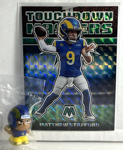 Matthew Stafford NFL Teenymates 1" Figure & 2022 GREEN MOSAIC TD MASTERS Rams QB - Picture 5 of 11