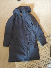 Peter Storm Phillipa Waterproof Down Feather Jacket Long Parka, Size 12 Grey