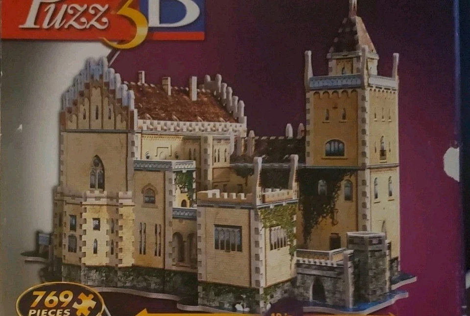 2011 Austrian Castle 3D Puzzle 769 Pieces  PuzzlePlex Advanced Level FREE SHIPPI - Image 2 of 4
