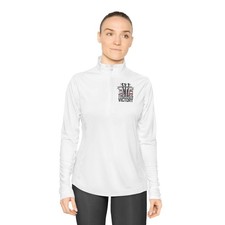 Womens Quarter Zip Pullover Athletic Running Gym Sweatshirt Top