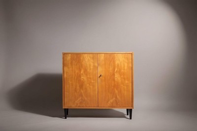 Hellerau Schrank Mid Century Vintage Kommode Flurschrank Dielenmöbel Cabinet Sto