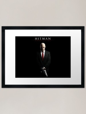 Hitman Absolution Agent 47 klassisches gerahmtes Wandbild Poster Leinwanddruck Bild