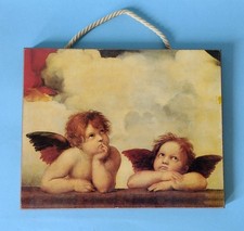 Quadro Tavolozza fiorentina Angeli Stampa incollata su Pasta di legno 30x24 cm 