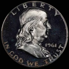 1961-P Franklin Half Uncirculated Proof