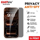 2XPrivacy Tempered Glass Screen Protector Fr iPhone 17 16 15 14 13 12 11 Pro Max