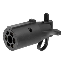 CURT Electrical Adapter With Tester 7-Way RV Blade Trailer To 4-Way Flat-57245