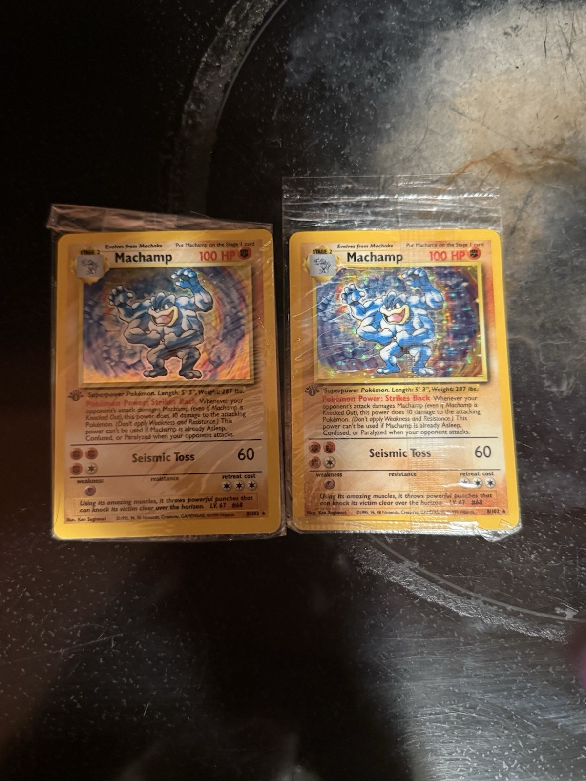 Pokémon TCG 1999 Machamp Holo Rare Base Set 8/102 First Edition
