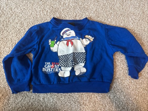 M 5/6 Kids Vintage 80s The Real Ghostbusters Sweater Shirt 1986 Columbia