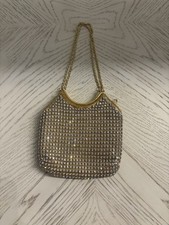 Franchi Gold Sequin Evening Handbag Purse